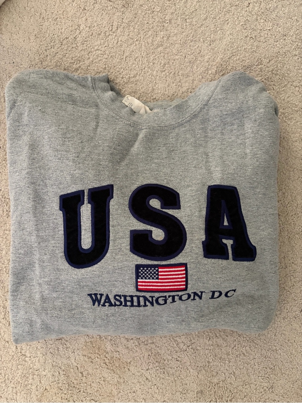 Gray USA Washington DC Crewneck Sweatshirt